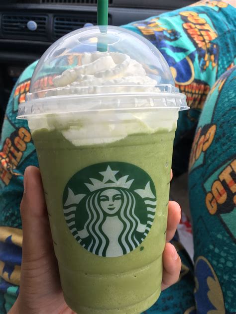 Starbucks Grande Matcha Green Tea Frappe Substituting Classic Syrup