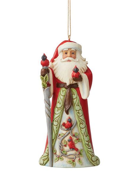 Jim Shore Santa With Cardinal Ornament Macys
