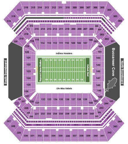 Raymond James Stadium Tickets And Raymond James Stadium Seating Chart
