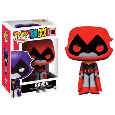 Teen Titans Go Raven Red Pop Vinyl Figure Merchandise Zavvi