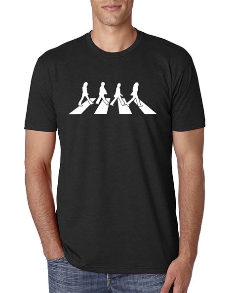 The Beatles Tshirt Abbey Road Beatles T Shirt Silhouette Of Etsy
