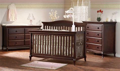 This kind of color combination has been used quite a bit in traditional decorating styles featuring cherry wood. Cherry Wood Nursery Furniture | Cribs, Wood nursery ...
