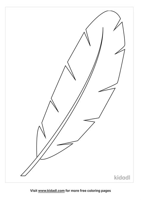 Free Feather Coloring Page Coloring Page Printables Kidadl