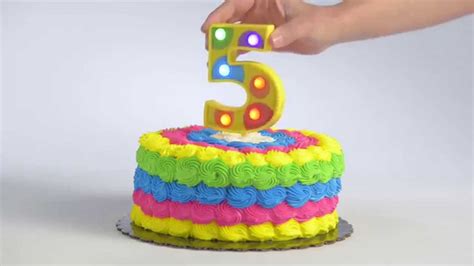 Flashing Number 5 Cake Decoration Youtube