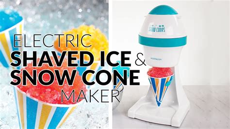 Ism1000 Electric Shaved Ice And Snow Cone Maker Youtube