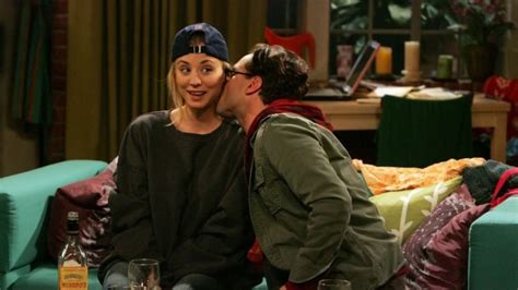 Kaley Cuoco The Big Bang Theory Leonard Hofstadter Kissing Penny Hd