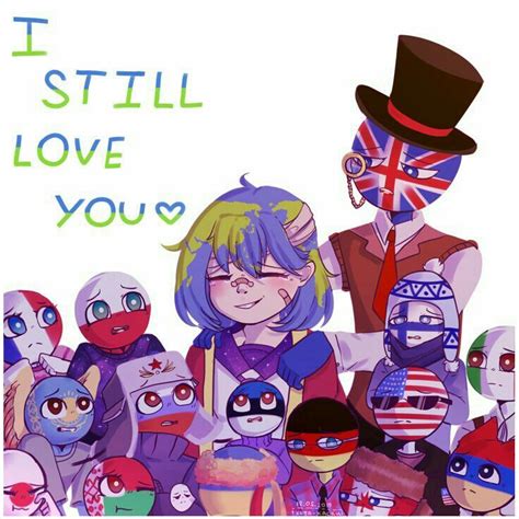 Countryhumans Foto Book Space Anime I Still Love You Cute Drawings