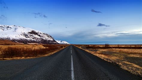Icelandic Road Skaftafell Iceland 4k Wallpaper