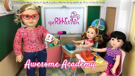 Our Generation Awesome Academy School Classroom Set For American Girl
