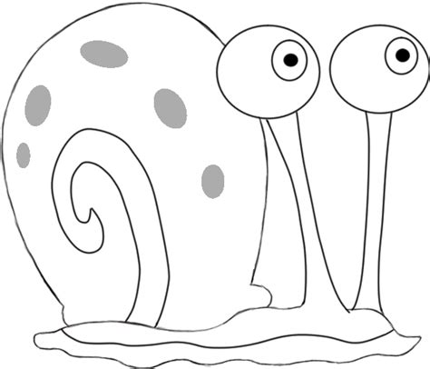 How To Draw Gary The Snail From Spongebob Squarepants