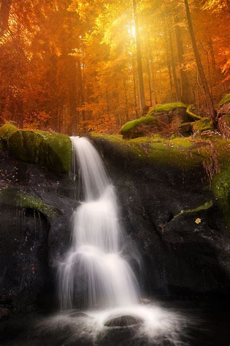 ~~fall Season ~ Waterfall Black Forest Triberg Baden