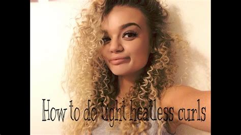 If you're tired of the battle, here are some tips on how you can take your hair from curly to your curls are delicate, so the last thing you want to do is rake a brush through them. How to do tight heatless curls - YouTube