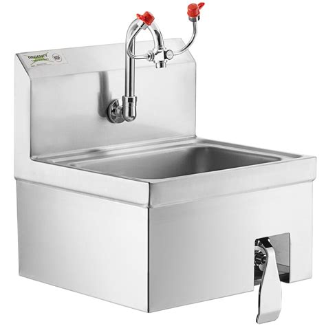 Regency 17 X 15 Wall Mounted Hands Free Hand Sink With Knee Operated