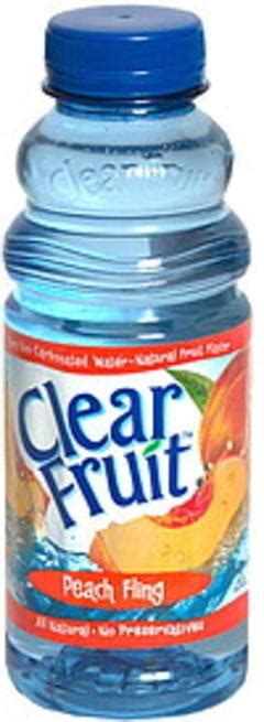 Clear Fruit Pure Non Carbonated Peach Fling Water 20 Oz Nutrition