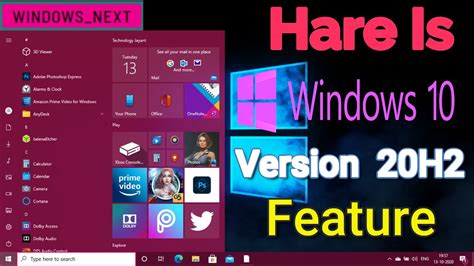 Windows 10 20h2 October 2020 Update New Features And Review Youtube