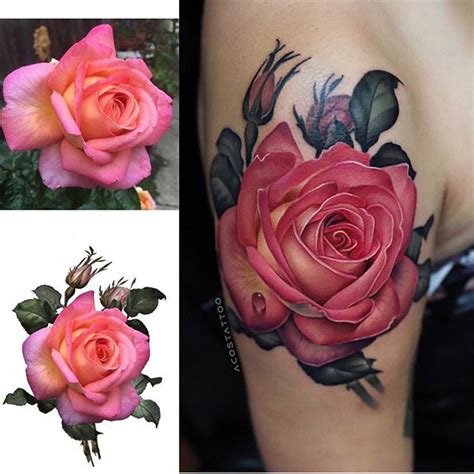 Search Inspiration For A Realistic Tattoo Rose Tattoos For Women