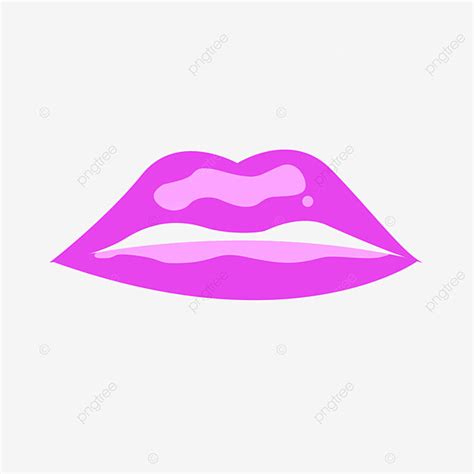 Purple Lips Clipart Icons