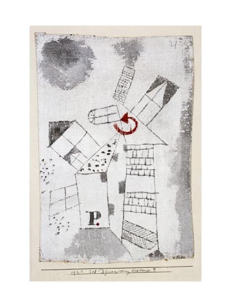 Dynamization Of Houses P Giclee Print Paul Klee Art
