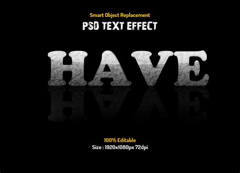 Reflection Text Effect Layer Styles ~ Creative Market