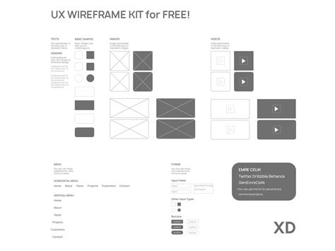 Ux Wireframe Kit By Emre Çelik On Dribbble