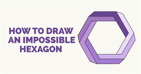 How To Draw An Impossible Hexagon Really Easy Drawing Tutorial