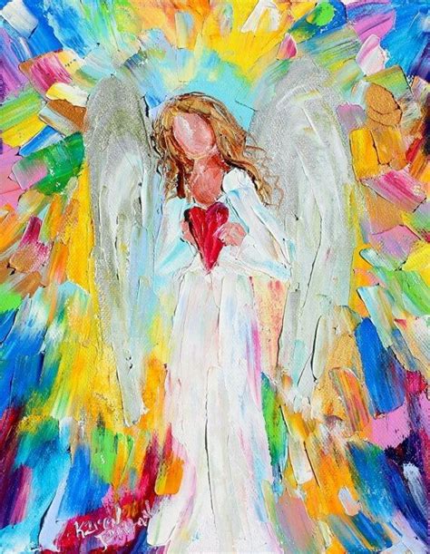 Angel In Abstract Angel Painting Angel Art Art