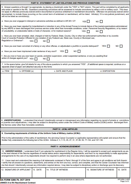 Fillable Form Da 3286 79 Fillable Forms How To Apply Work Email