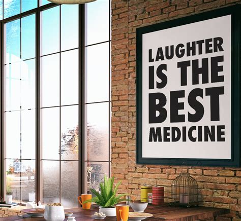 Laughter Is The Best Medicine Printable Wall Art Positive Etsy