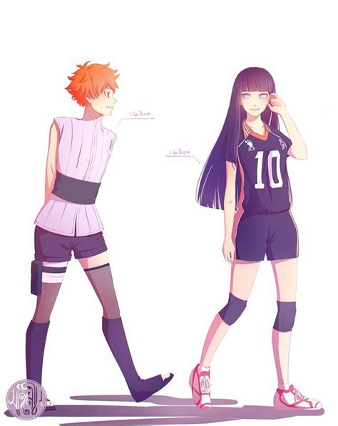 Hinata Shoyo Haikyuu And Hinata Hyuga Naruto Haikyuu Naruto Cute