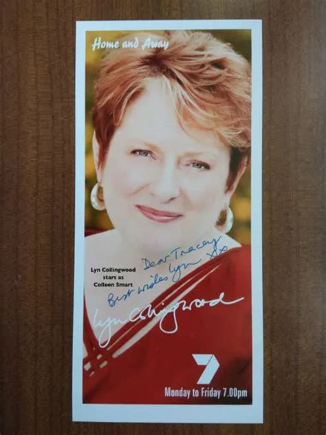Lyn Collingwood Colleen Smart Home And Away Hand Signed Autograph