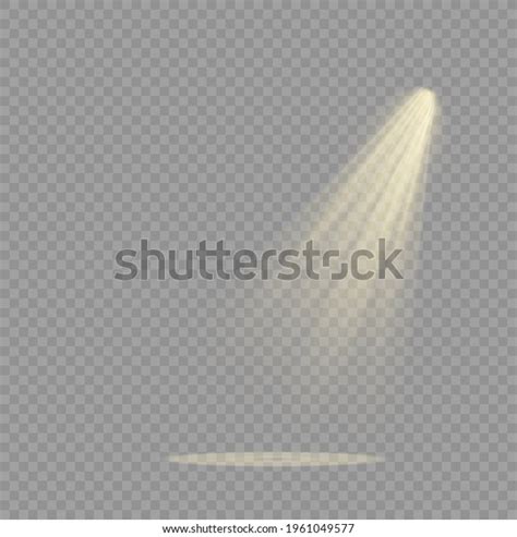 Vector Spotlight Light Effectglow Isolated White Stock Vector Royalty