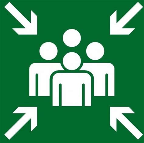 Panneaux ou adhésifs pour balisage des points de rassemblement en cas d'évacuation. Panneau extincteur Strasbourg : signalétique sécurité ...