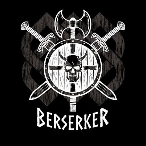 Viking Berserker Old Norse Wild Warrior Art On Clothing And Home Decor