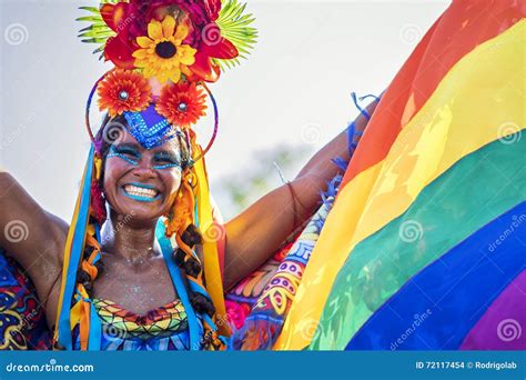 Femme Brésilienne En Rio Carnaval Rio De Janeiro Brésil Image Stock