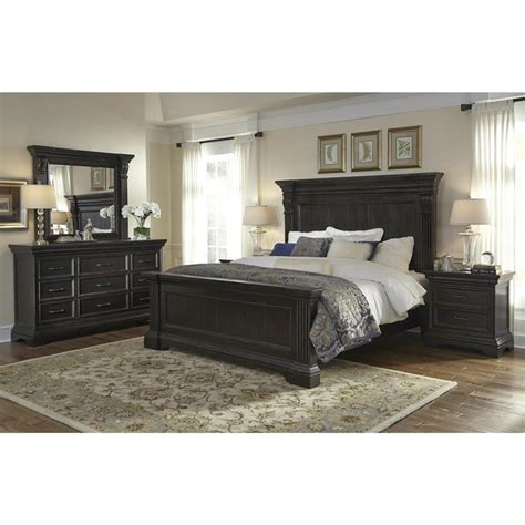 At Home Caldwell 4 Piece King Bedroom Set In Dark Expresso Nfm