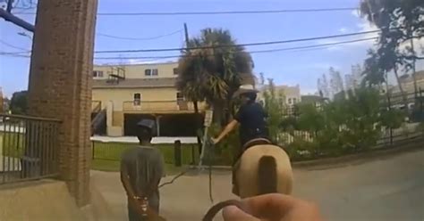 Galveston Police Leash Officer Bodycam Video Shows Texas Cops Lead