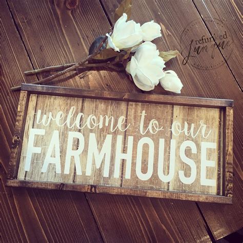 Welcome To Our Farmhouse Framed Sign Farmhouse Frames Novelty Sign