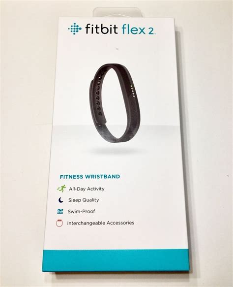 Fitbit Flex 2 Activity Tracker Fb403bk Swim Sleep W Black Largesmall