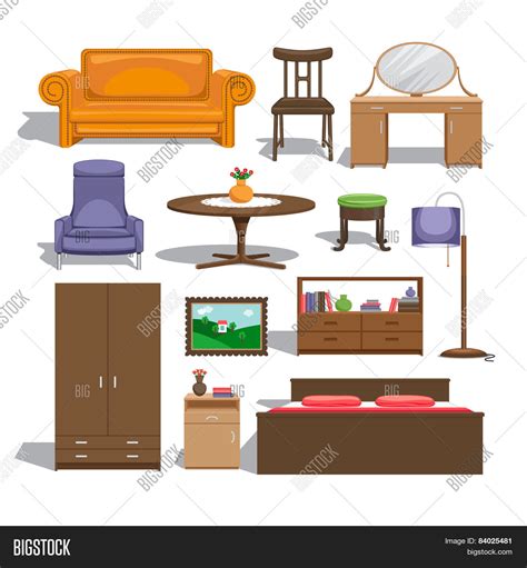 Vector Y Foto Furniture Bedroom Prueba Gratis Bigstock