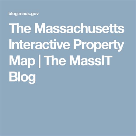 The Massachusetts Interactive Property Map The Massit Blog