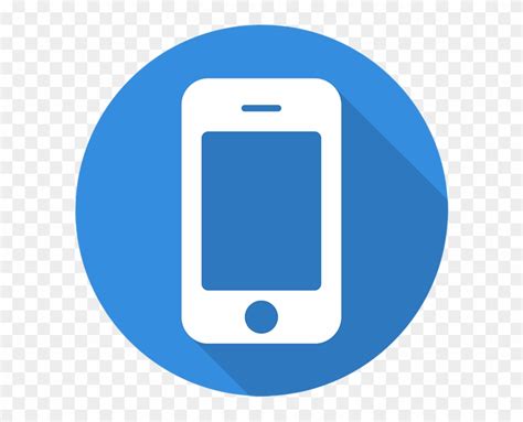 Blue Mobile Phone Icon