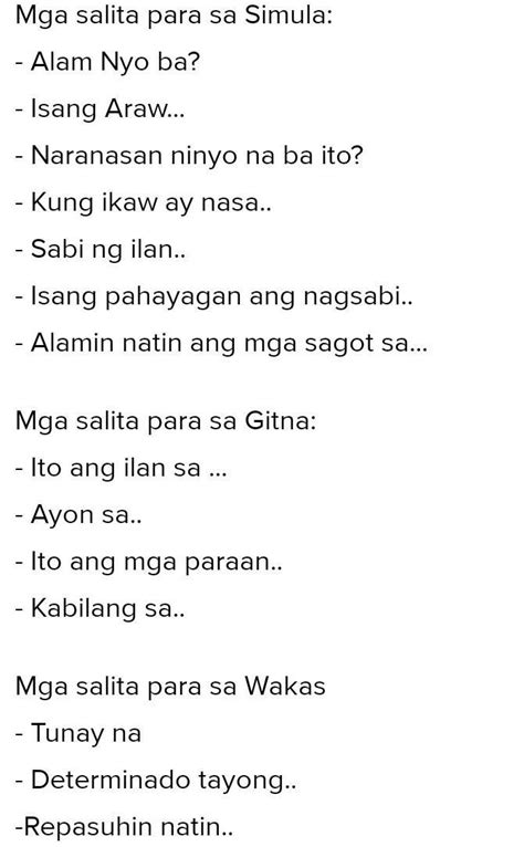 Mga Salitang Hudyat Sa Pagkakasunod Sunod Ng Pangyayari Mobile Legends