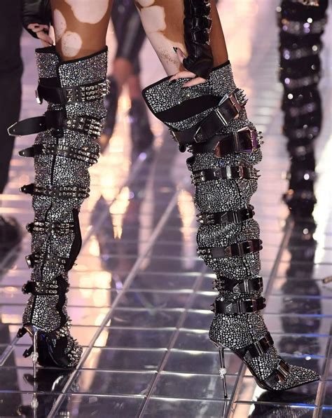 The Craziest Shoes On The Runway In 2018 Thigh High Boots Winter