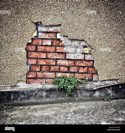 Brick Wall And Broken Render Stock Photo Alamy