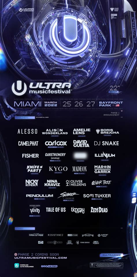 Ultra Music Festival 2022 Anunció La Primera Fase De Su Line Up Fme