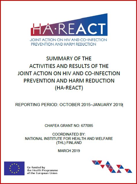Summary Of The Activities And Results Of The Joint Action On Hiv And Co