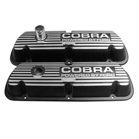 Ford Mustang Shelby Black Cobra Valve Covers For 289 302 351w