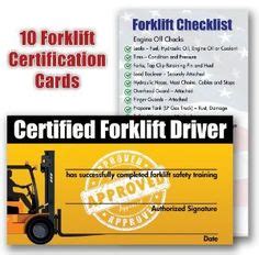 Western carolina forklift is one of the oldest and largest nissan lift truck and material handling dealers in the u.s. Forklift License Template Wallet Size - NextInvitation ...