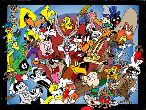 Looney Tunes Crowd By Matthewhunter On Deviantart