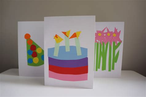 How To 3 Easy Birthday Card Crafts To Do With Toddlers
